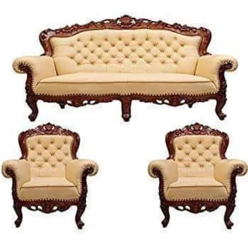 5 Seater Teak Wood Sofa Set Yes