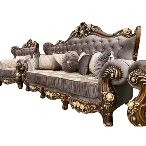 5 Seater Designer Wooden Sofa Set Yes