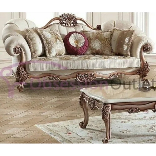 Modern 5 Seater Wooden Sofa Set