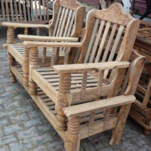 Sheesham Wood 5 Seater Sofa structure
