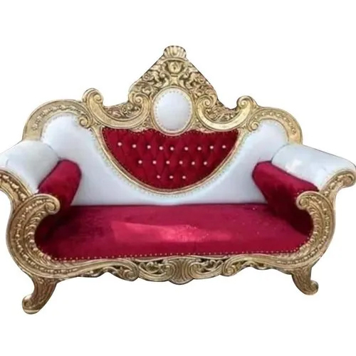 Red Wedding Wooden Sofa