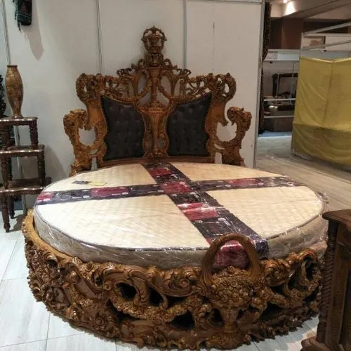 Wooden Round Bed