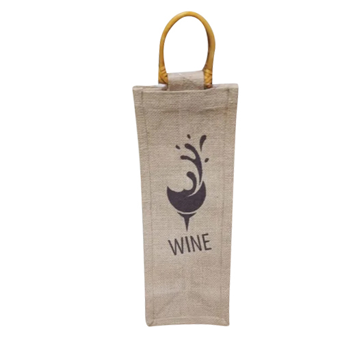 Jute Wi-ne Bottle Bag