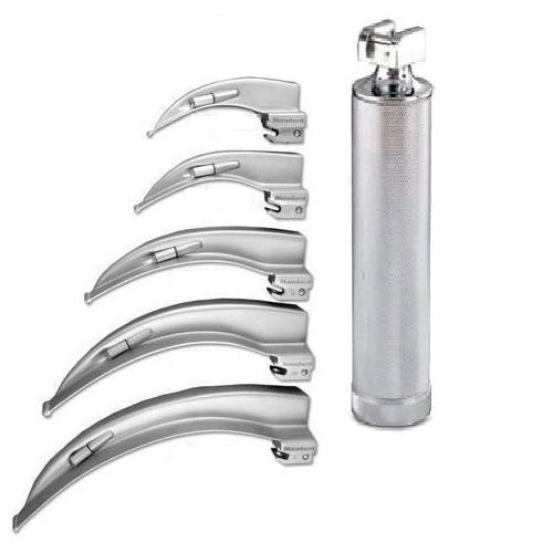 Laryngoscope Macintosh Set LS-3090 – AA Handle & 5 Blades, S.S Brand