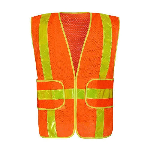 Orange & Green Reflective Safety Vest Jacket