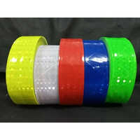 Reflective Pvc Tape - Durable Flexible Pvc Material, 5 Vibrant Colors (blue, Green, White, Yellow, Red) , Single-sided Adhesive Warning Tape