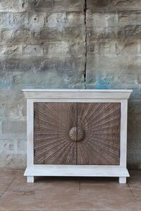 hand carved double door storage cabinets