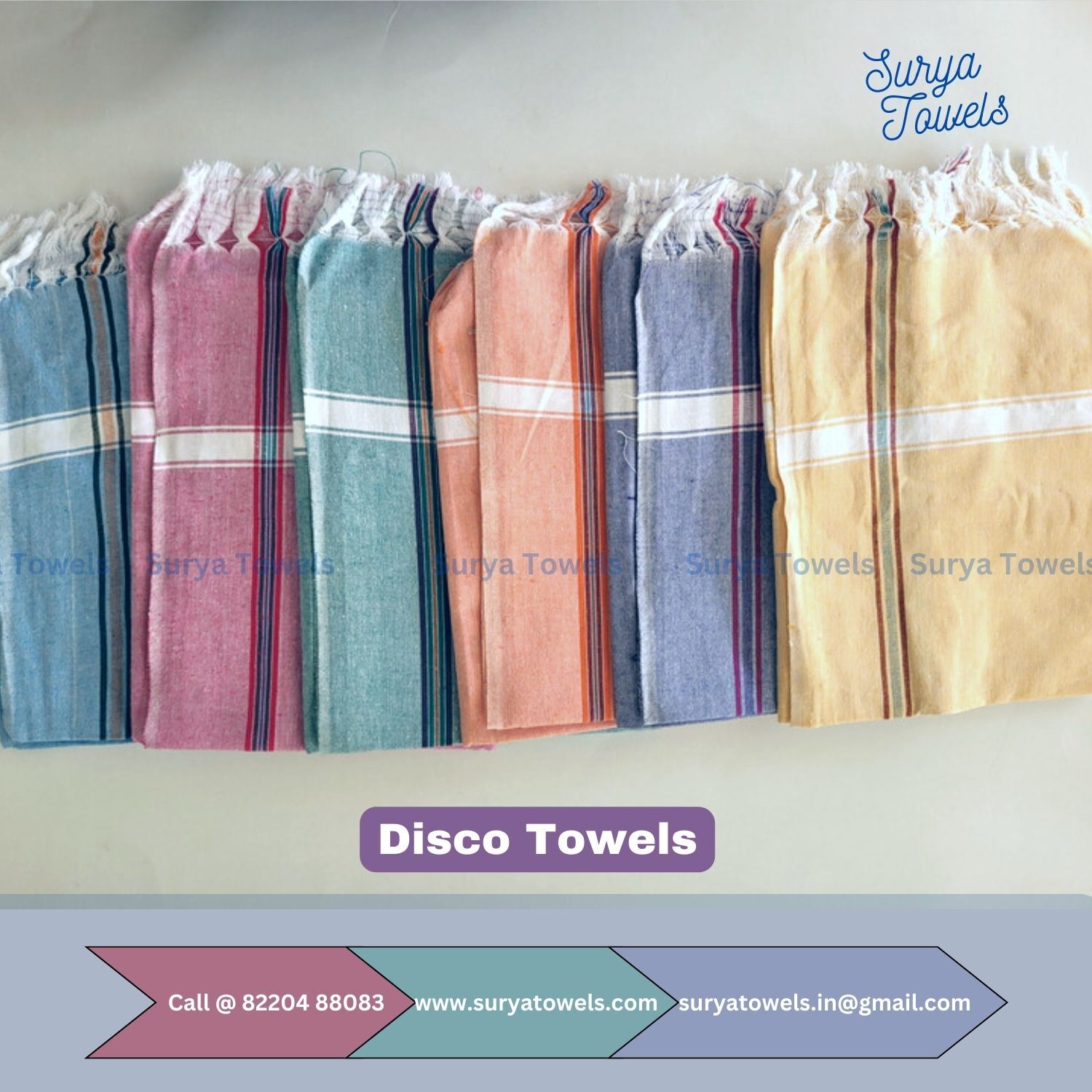 Cotton Disco Towels 30x60 180g