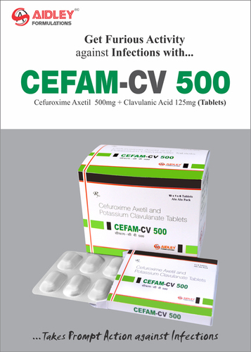 Tablet Cefuroxime 500mg + Clavulanate Potassium 125mg