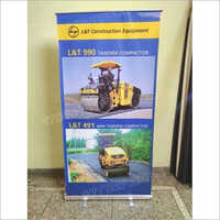 Roll Up Banner Stand - Medium Steel, High Brightness | Waterproof, Shock Proof, Attractive Design, Electric Powered, Foldable