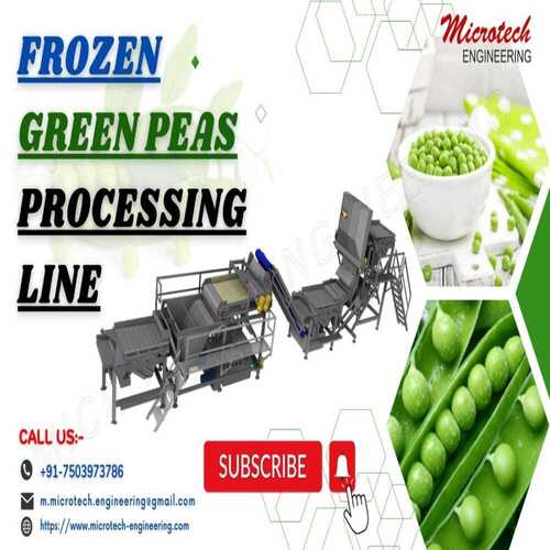 Green Peas Processing Plant Capacity: 100 Kg/Hr