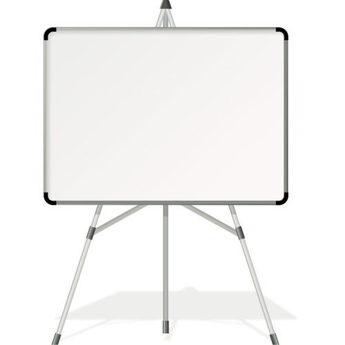 White Board with Stand (Triangle)