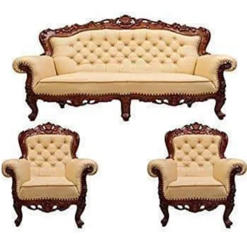 5 Seater Teak Wood Sofa Set