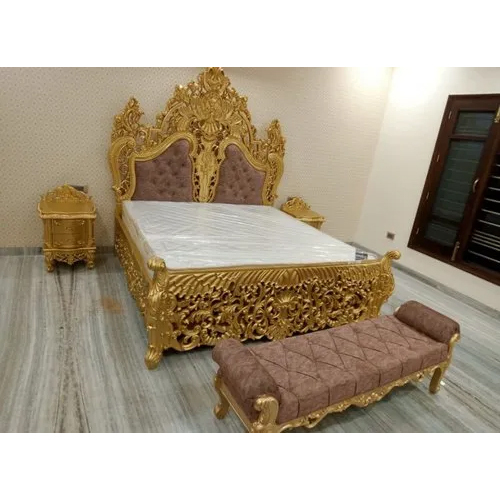 Eco-Friendly Maharaja Wooden Bed