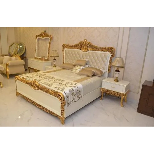 Eco-Friendly Antique King Size Wooden Bed