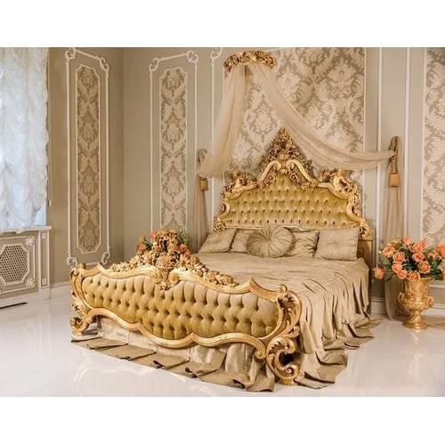 Luxury King Size Cot Wooden Bed