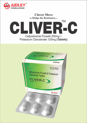 Cefpodoxime 200mg  Clavulanic Acid 125mg