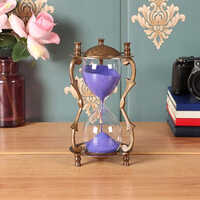 Bronz Sand Timer Hourglass Sand Glass Clock Ideal For Exercise Tea Making Antique Decor Theme