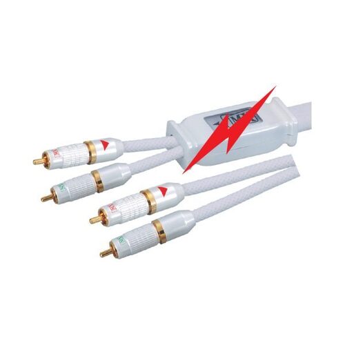 MX 2 RCA PLUG TO MX 2 RCA PLUG CORD DIGITAL HIGH POWER BUILT IN STRONG ELECTRO MANGETIC SIGNAL (EMI) - 1.5 MTR