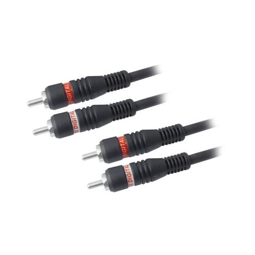 MX 2 RCA PLUG TO MX 2 RCA PLUG CORD HIGH RESOLUTION OFC CABLE
