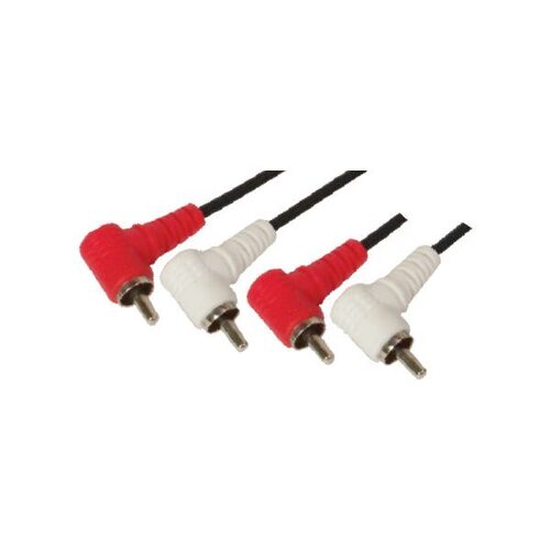 एमएक्स 2 आरसीए प्लग टू एमएक्स 2 आरसीए प्लग राइट एंगल कॉर्ड 3 मीटर