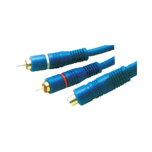MX 2 RCA PLUG TO MX RCA SOCKET OFC CABLE CORD
