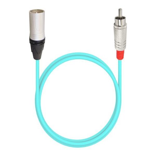 Mx 3 Pin Xlr Male To Single Rca Male Cord Fully Metal Connector Aes