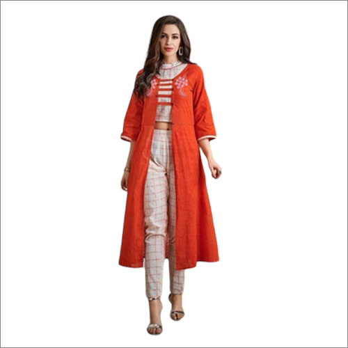 Washable Designer Dress With Printed Koti
