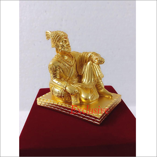 Golden Gold Silver Plated Sp Shivaji