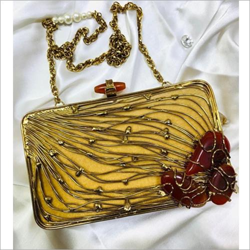 Valuable Bag - Classical Rectangular Shape, Golden Color | Elegant Design for Timeless Style and Versatile Use
