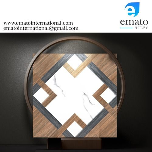 Multicolor Wooden Tiles 600X600 Porcelain