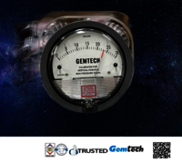 Differential Pressure Gauge GEMTECH Range 0-2.5 Kilopascal