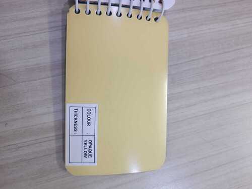 PVC Blister Film Opaque Yellow