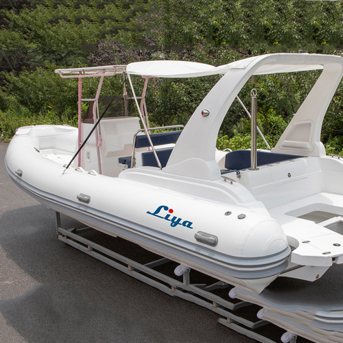 Liya 7.5m inflatable fishing boats with outboard engine