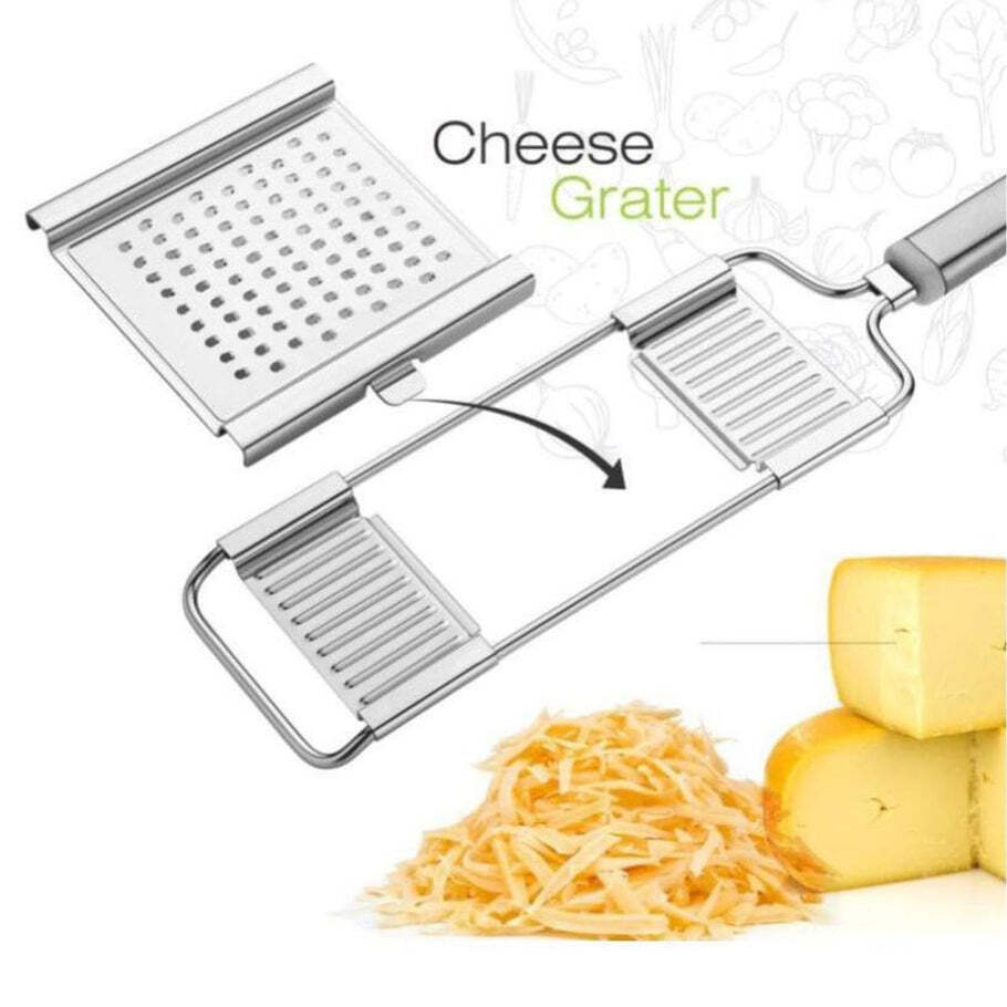 Multipurpose 3 in1 Stainless Steel Grater and Slicer (2598)