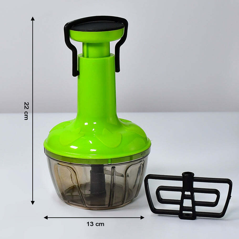 3 IN 1 PUSH CHOPPER 500ML USED FOR CHOPPING OF FRUITS AND VEGETABLES (2074)
