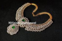 Natural Diamond Changeable Gemstone Bridal Necklace And Pendant Diamond Carat Weight: 20.57 Carat