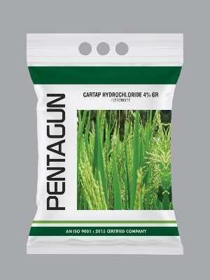 Cartap Hydrochloride - 4% Granules | Insecticide, White Packet, Brand Pentagun