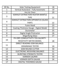 Solar Cell Testing Equipment