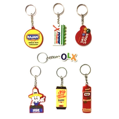 Multicolor Rubber Keychain