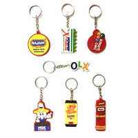 Multicolor Rubber Keychain