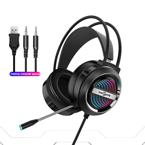 Pro Wired Gaming On Ear Headphone with LED Gaming USB