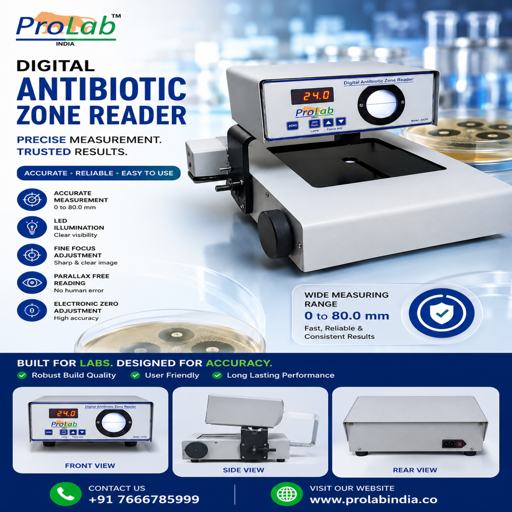 White Antibiotic Zone Reader