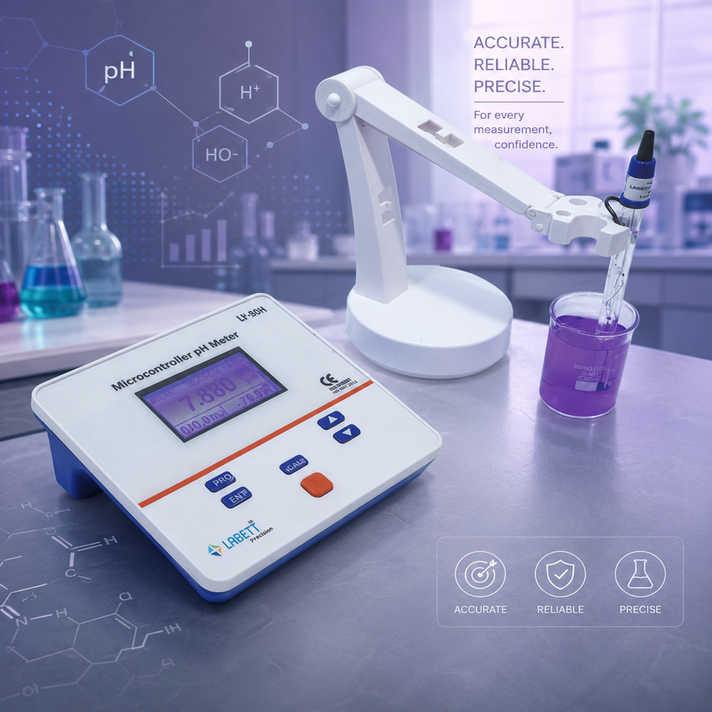 White Ph 5 Digital Ph Meter
