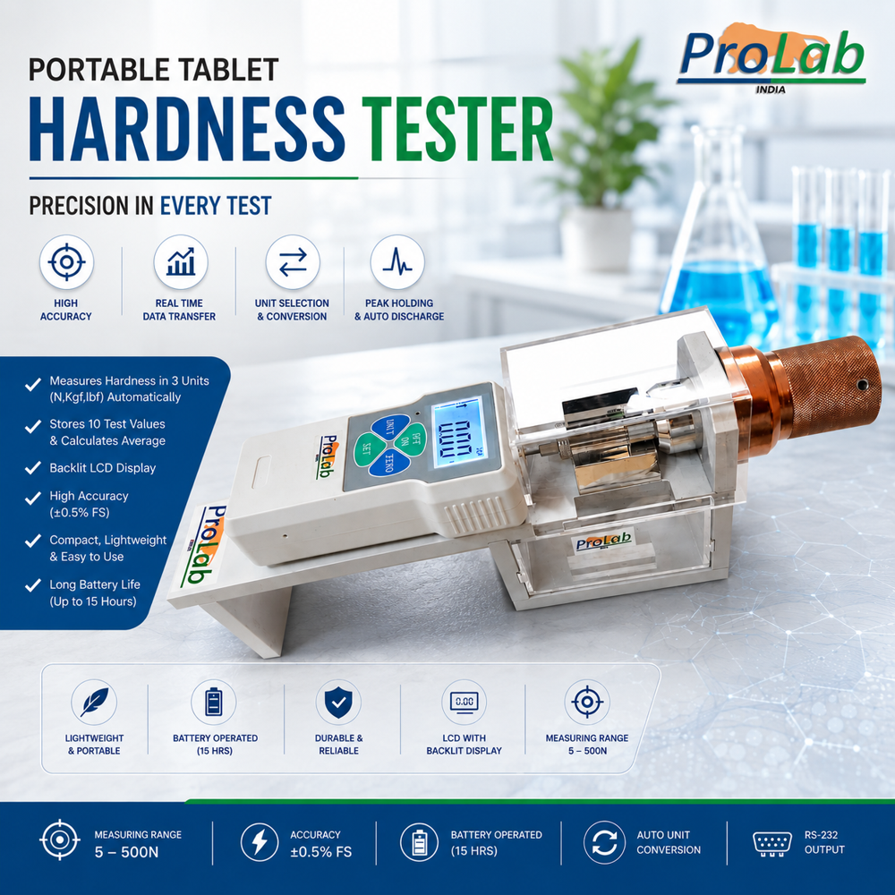 Digital Tablet Hardness Tester Ecotab - Color: White