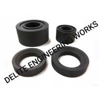 Rotary Joint Carbon Seals And Rings - Carbon Material, Custom Size, Black Color | Industrial Application, O Ring Style, Round Shape
