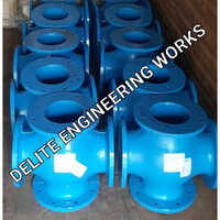 Fuel Cross Boiler Component - Cast Iron, Sizes 4-6 Inches | Blue Color, New Condition, Industrial Usage