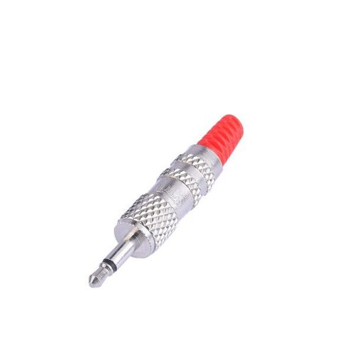 3.5 mm AUDIO JACK (EP MONO MALE) CONNECTOR WITH METAL CAP