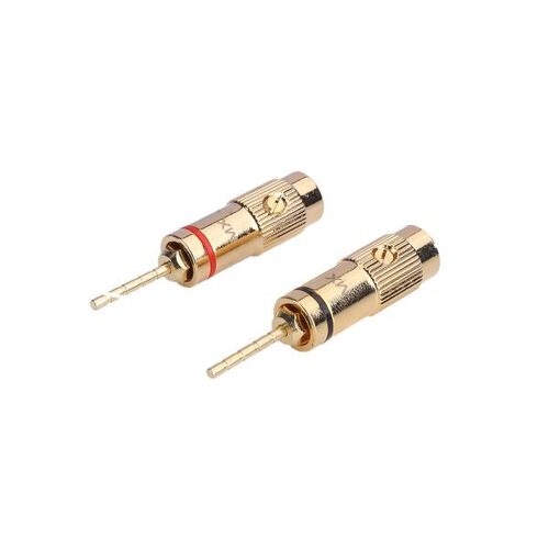 MX 2 MM BANANA TIP PLUG - SCREW TYPE (GOLD PLATED) FULL METAL