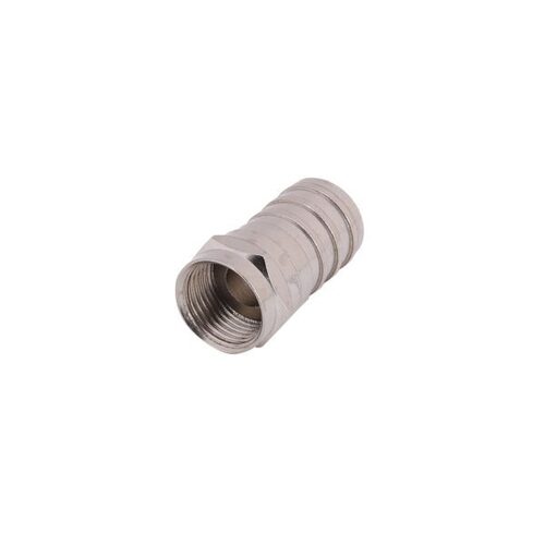 MX F MALE CONNECTOR WITH THREADING CRIMPING TYPE FOR RG-6 CABLE